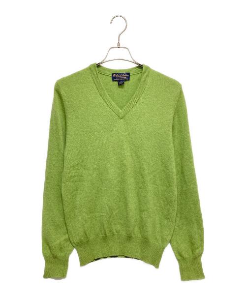 BROOKS BROTHERS（ブルックスブラザーズ）BROOKS BROTHERS (ブルックスブラザーズ) 3 ply scottish cashmere sweater グリーン サイズ:Sの古着・服飾アイテム