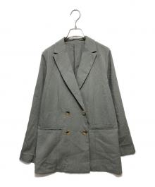 N.NATURAL BEAUTY BASIC（エヌ ナチュラルビューティーベーシック）の古着「マットウースストレッチテーラードジャケット」｜グレー