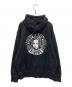 X-girl (エックスガール) CIRCLE MESSAGE AND FACE ZIP UP SWEAT HOODIE ブラック サイズ:M：8000円