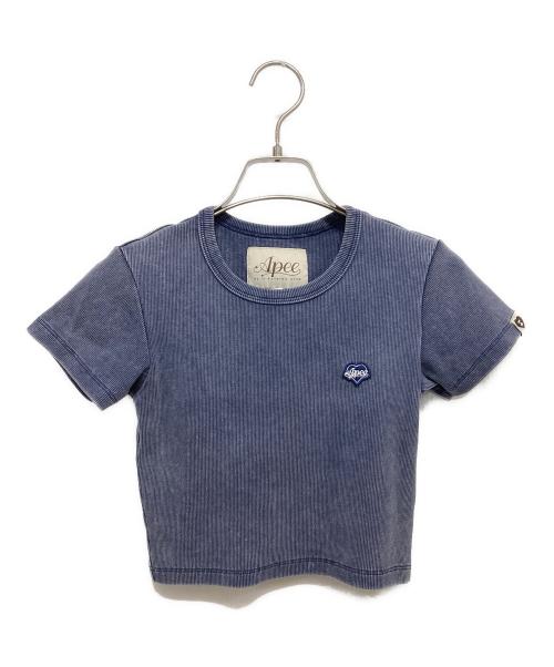 APE BY A BATHING APE（エイプバイアベイシングエイプ）ape by a bathing ape (エイプバイアベイシングエイプ) ミニTee ネイビー サイズ:Sの古着・服飾アイテム