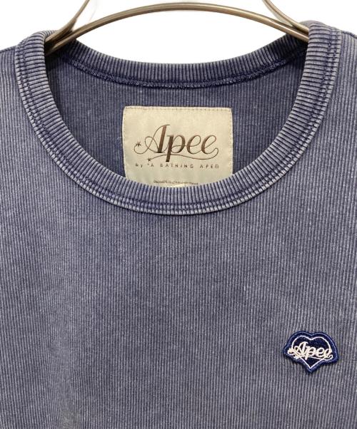 APE BY A BATHING APE（エイプバイアベイシングエイプ）ape by a bathing ape (エイプバイアベイシングエイプ) ミニTee ネイビー サイズ:Sの古着・服飾アイテム