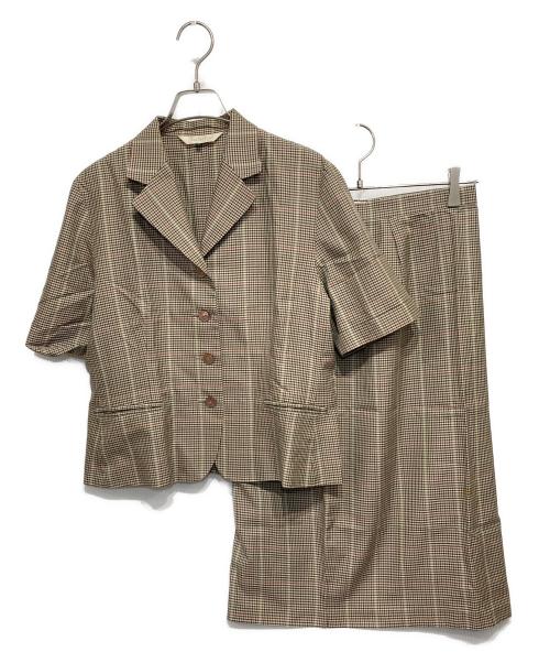 Burberry's（バーバリーズ）Burberry's (バーバリーズ) ヴィンテージセットアップ ブラウン サイズ:9の古着・服飾アイテム