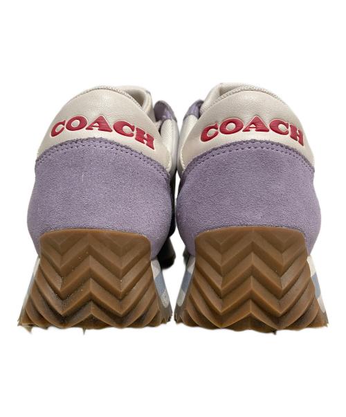 COACH（コーチ）COACH (コーチ) ランナースニーカー パープル サイズ:24の古着・服飾アイテム