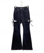 Resexxyリゼクシー）の古着「Cut Out Ribbon Denim Pants」｜インディゴ