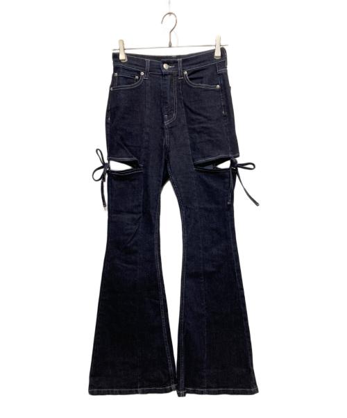 Resexxy（リゼクシー）Resexxy (リゼクシー) Cut Out Ribbon Denim Pants インディゴ サイズ:Sの古着・服飾アイテム