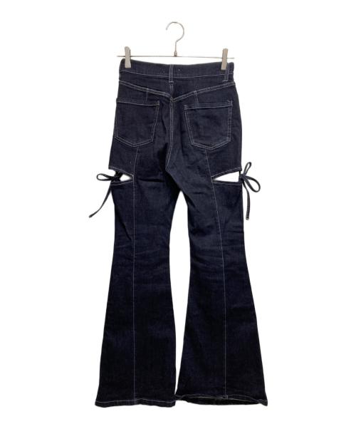 Resexxy（リゼクシー）Resexxy (リゼクシー) Cut Out Ribbon Denim Pants インディゴ サイズ:Sの古着・服飾アイテム