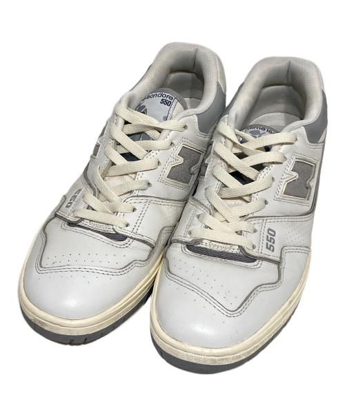 NEW BALANCE（ニューバランス）NEW BALANCE (ニューバランス) Aime Leon Dore (エメレオンドレ) ローカットスニーカー ホワイト×グレー サイズ:27cmの古着・服飾アイテム