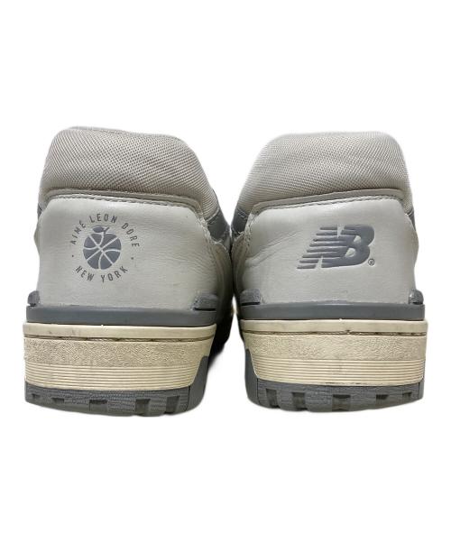 NEW BALANCE（ニューバランス）NEW BALANCE (ニューバランス) Aime Leon Dore (エメレオンドレ) ローカットスニーカー ホワイト×グレー サイズ:27cmの古着・服飾アイテム