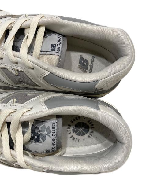 NEW BALANCE（ニューバランス）NEW BALANCE (ニューバランス) Aime Leon Dore (エメレオンドレ) ローカットスニーカー ホワイト×グレー サイズ:27cmの古着・服飾アイテム