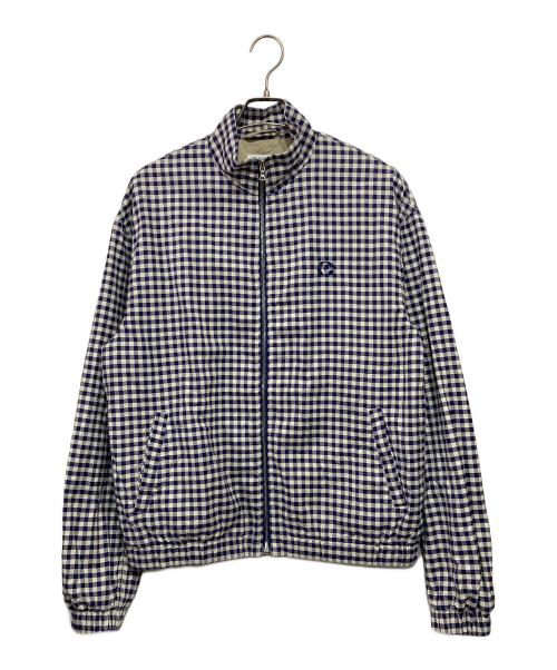 crest clothing（クレスト・クロージング）crest clothing (クレスト・クロージング) チェックブルゾン ブルー サイズ:Mの古着・服飾アイテム
