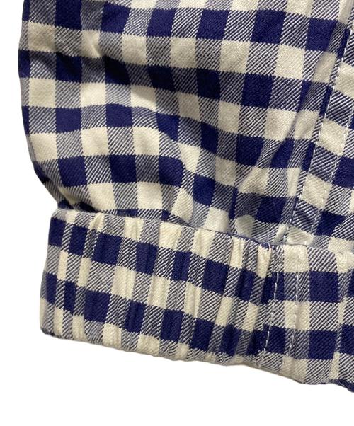 crest clothing（クレスト・クロージング）crest clothing (クレスト・クロージング) チェックブルゾン ブルー サイズ:Mの古着・服飾アイテム
