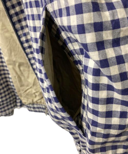 crest clothing（クレスト・クロージング）crest clothing (クレスト・クロージング) チェックブルゾン ブルー サイズ:Mの古着・服飾アイテム