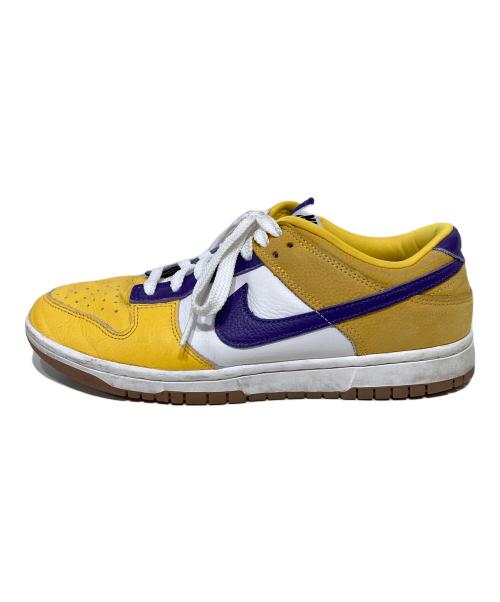 NIKE（ナイキ）NIKE (ナイキ) ローカットスニーカー イエロー×パープル サイズ:26の古着・服飾アイテム