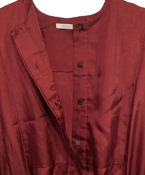 house of lotus（ハウスオブロータス）house of lotus (ハウスオブロータス) サテンワンピース ボルドー サイズ:Sの古着・服飾アイテム