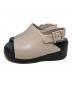 crocs (クロックス) ディラン プラットフォーム スライド ベージュ×ブラック サイズ:22 未使用品：5000円