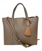 TORY BURCHトリーバーチ）の古着「トリプルコンパートメントトートバッグ」｜ベージュ