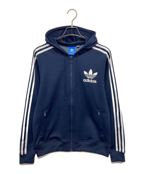 adidas（アディダス）adidas (アディダス) ジップパーカー ネイビー サイズ:Ｍの古着・服飾アイテム