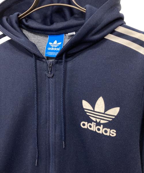 adidas（アディダス）adidas (アディダス) ジップパーカー ネイビー サイズ:Ｍの古着・服飾アイテム