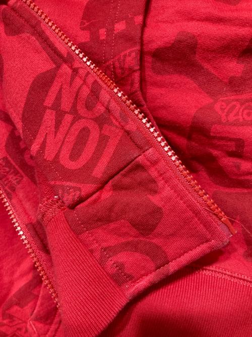 stussy（ステューシー）stussy (ステューシー) ジップパーカー レッド サイズ:Mの古着・服飾アイテム