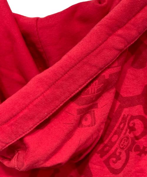 stussy（ステューシー）stussy (ステューシー) ジップパーカー レッド サイズ:Mの古着・服飾アイテム