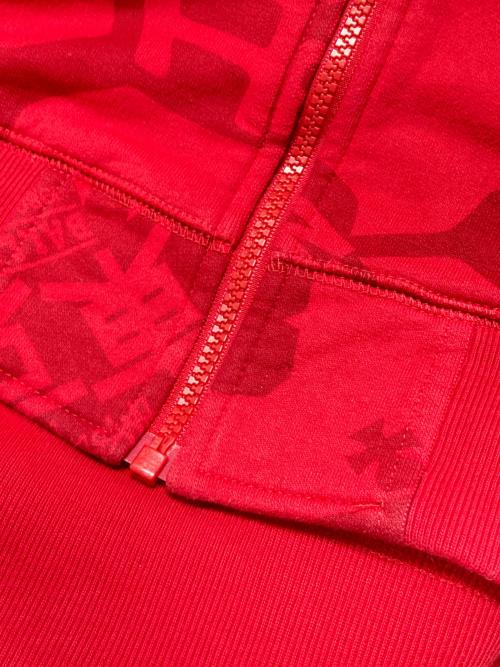 stussy（ステューシー）stussy (ステューシー) ジップパーカー レッド サイズ:Mの古着・服飾アイテム
