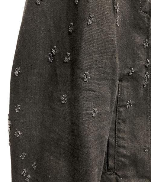 GIVENCHY（ジバンシィ）GIVENCHY (ジバンシィ) デストロイ加工デニムジャケット ブラック サイズ:Ｍの古着・服飾アイテム