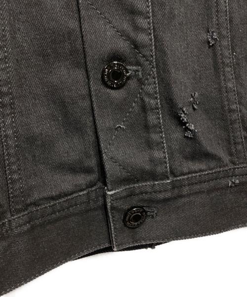 GIVENCHY（ジバンシィ）GIVENCHY (ジバンシィ) デストロイ加工デニムジャケット ブラック サイズ:Ｍの古着・服飾アイテム