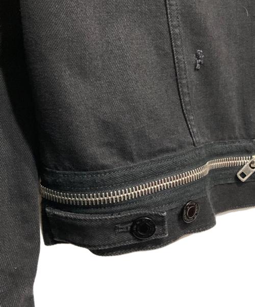 GIVENCHY（ジバンシィ）GIVENCHY (ジバンシィ) デストロイ加工デニムジャケット ブラック サイズ:Ｍの古着・服飾アイテム