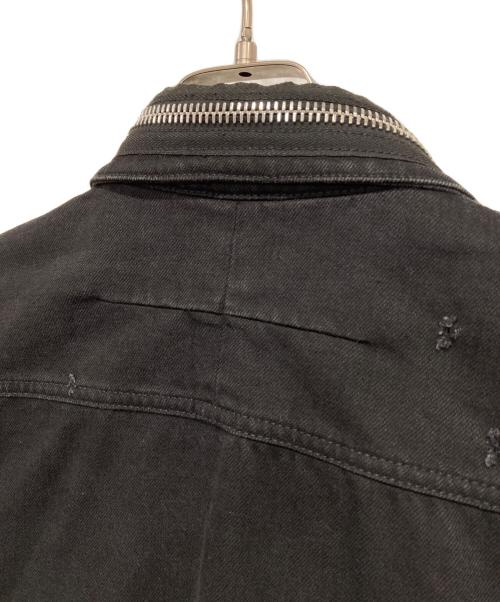 GIVENCHY（ジバンシィ）GIVENCHY (ジバンシィ) デストロイ加工デニムジャケット ブラック サイズ:Ｍの古着・服飾アイテム