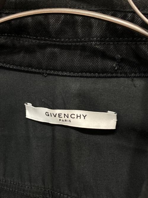 GIVENCHY（ジバンシィ）GIVENCHY (ジバンシィ) デストロイ加工デニムジャケット ブラック サイズ:Ｍの古着・服飾アイテム