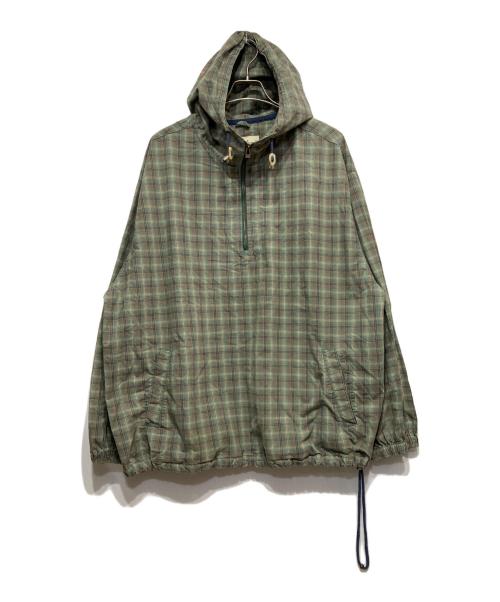 Eddie Bauer（エディーバウアー）Eddie Bauer (エディーバウアー) アノラックパーカー グリーン サイズ:XLの古着・服飾アイテム