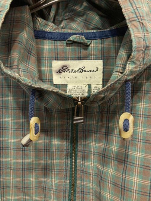 Eddie Bauer（エディーバウアー）Eddie Bauer (エディーバウアー) アノラックパーカー グリーン サイズ:XLの古着・服飾アイテム