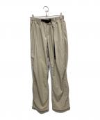 GRAMICCIグラミチ）の古着「LOWERCASE NYLON TRACK PANT」｜ベージュ
