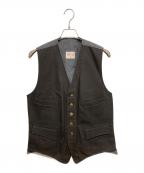 BONCOURA×STRAY SHEEPボンクラ×ストレイシープ）の古着「別注 ODD VEST」｜グレー×ブラック