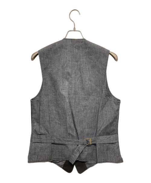 BONCOURA（ボンクラ）BONCOURA (ボンクラ) STRAY SHEEP (ストレイシープ) 別注 ODD VEST グレー×ブラック サイズ:38の古着・服飾アイテム