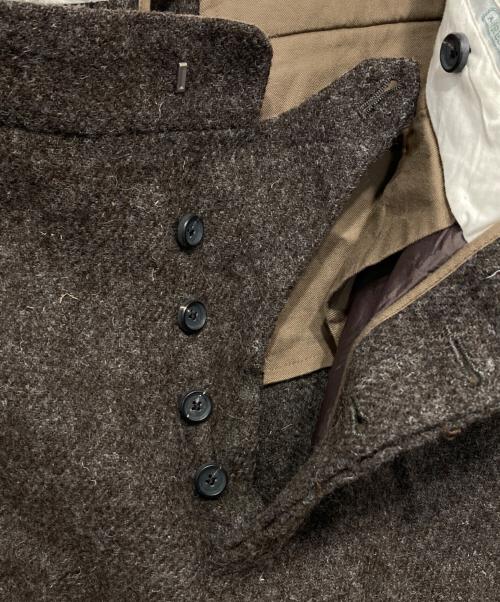 A.PRESSE（アプレッセ）A.PRESSE (アプレッセ) ウールタックパンツ ブラウン サイズ:2の古着・服飾アイテム