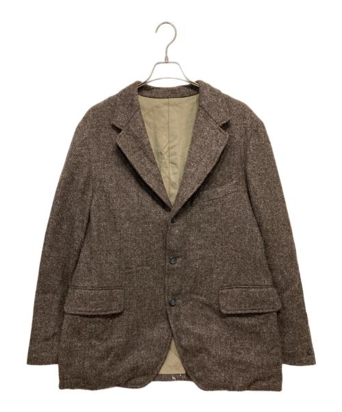 A.PRESSE（アプレッセ）A.PRESSE (アプレッセ) ツイードテーラードジャケット ブラウン サイズ:3の古着・服飾アイテム