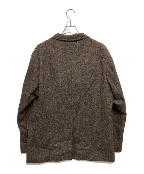A.PRESSE（アプレッセ）A.PRESSE (アプレッセ) ツイードテーラードジャケット ブラウン サイズ:3の古着・服飾アイテム