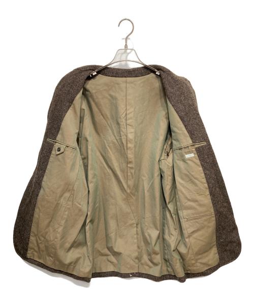 A.PRESSE（アプレッセ）A.PRESSE (アプレッセ) ツイードテーラードジャケット ブラウン サイズ:3の古着・服飾アイテム