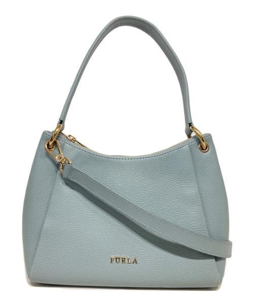FURLA（フルラ）FURLA (フルラ) 2WAYショルダーバッグ ブルーの古着・服飾アイテム