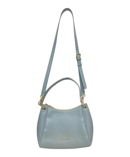 FURLA（フルラ）FURLA (フルラ) 2WAYショルダーバッグ ブルーの古着・服飾アイテム
