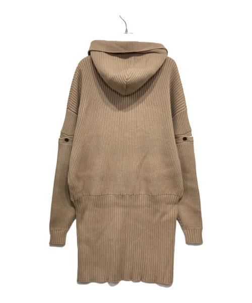 darich（ダーリッチ）Darich (ダーリッチ) ローウエストデザインニットワンピース ブラウン サイズ:Freeの古着・服飾アイテム