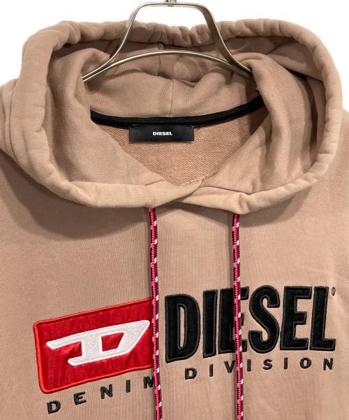 DIESEL（ディーゼル）DIESEL (ディーゼル) パーカーワンピース ブラウン サイズ:XXSの古着・服飾アイテム