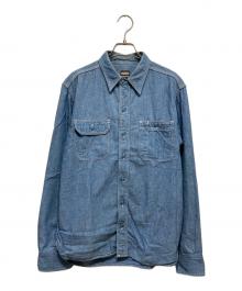 MOMOTARO JEANS（桃太郎ジーンズ）の古着「ワークシャツ」｜ブルー