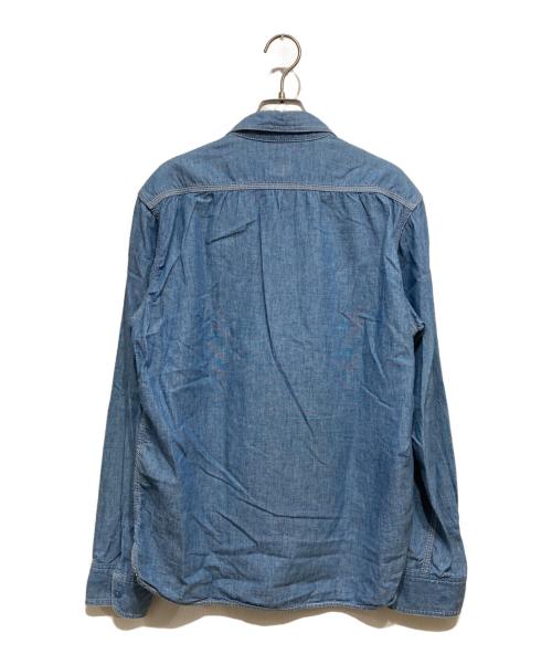MOMOTARO JEANS（桃太郎ジーンズ）MOMOTARO JEANS (桃太郎ジーンズ) ワークシャツ ブルー サイズ:38の古着・服飾アイテム
