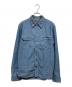 MOMOTARO JEANS（桃太郎ジーンズ）の古着「ワークシャツ」｜ブルー