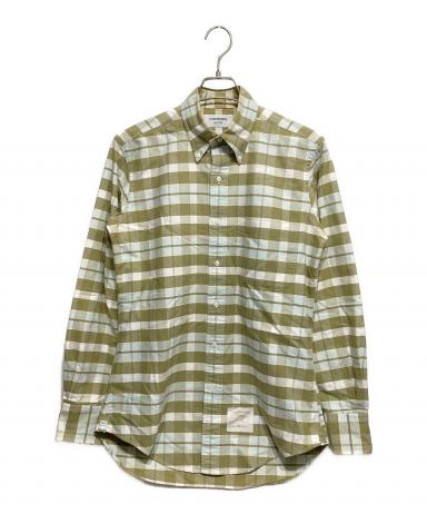 中古・古着通販】Thom Browne (トムブラウン) チェックシャツ グリーン