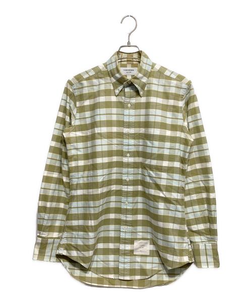 Thom Browne（トムブラウン）Thom Browne (トムブラウン) チェックシャツ グリーン サイズ:2の古着・服飾アイテム