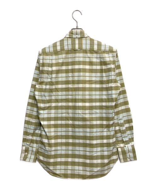 Thom Browne（トムブラウン）Thom Browne (トムブラウン) チェックシャツ グリーン サイズ:2の古着・服飾アイテム