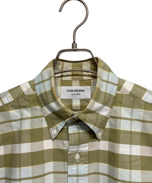 Thom Browne（トムブラウン）Thom Browne (トムブラウン) チェックシャツ グリーン サイズ:2の古着・服飾アイテム